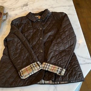 Chocolate brown, Burberry, diamond style quilted